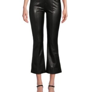 7 FOR ALL MANKIND High Rise Slim Kick Faux Leather Pants